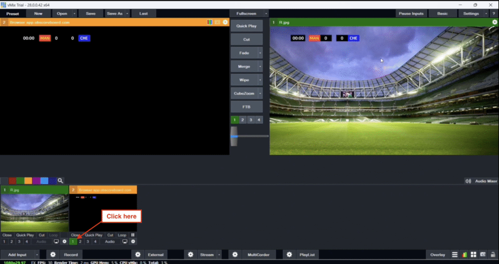 add overlay to vmix